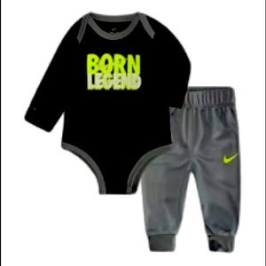 Baby Boy Nike "Born Legend" Bodysuit & Pants Set